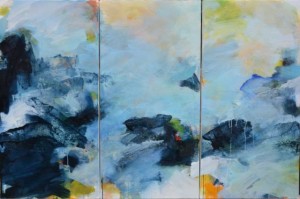 Cascades (triptyque) - 150 x 300 cm - 2014 - vendue